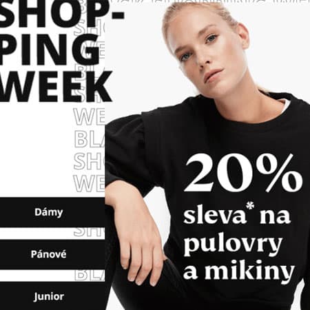 Extra sleva -20% na pulovry a mikiny