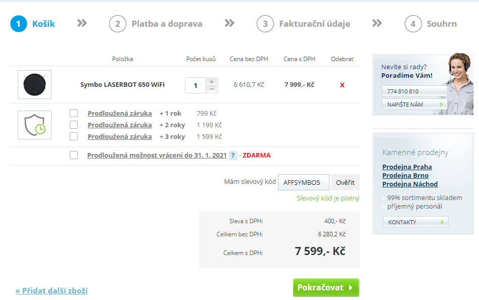 Robo vysavač 2v1 Laserbot 650 WiFi