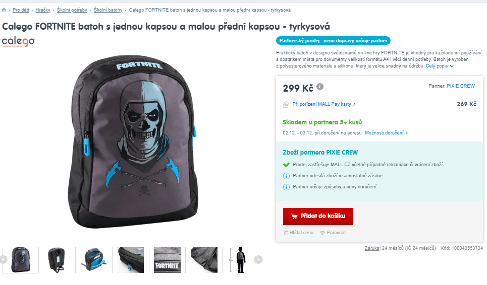 Batoh Calego FORTNITE