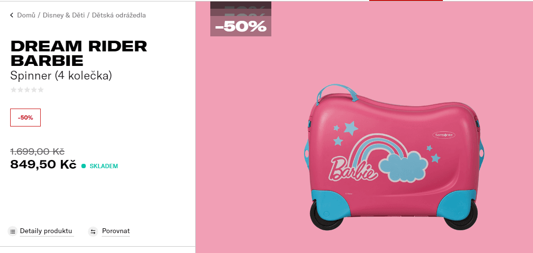 Palubní kufr / odrážedlo Samsonite