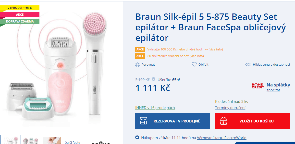 Epilátor + obličejový epilátor Braun Silk