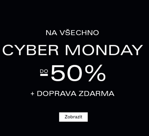 Sleva 50% na vše - Cyber Monday