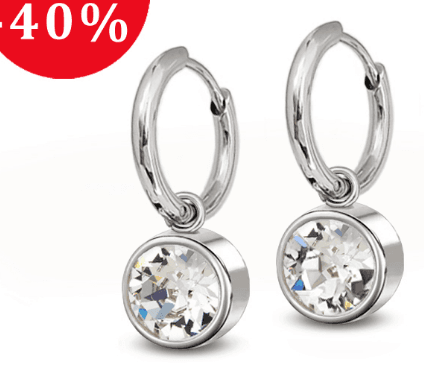 Náušnice s krystaly Swarovski 