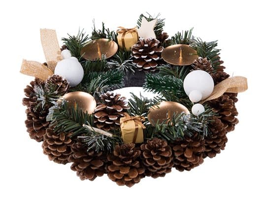 Adventní věnec kulatý 30 cm