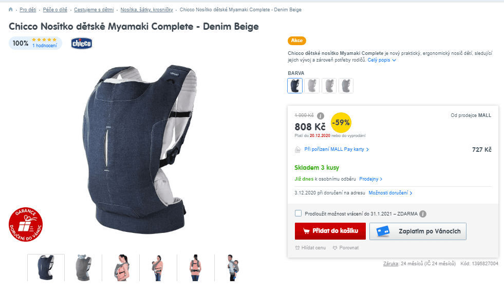 Dětské nosítko Chicco Myamaki