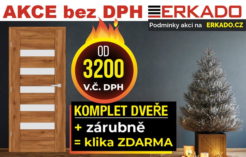 Sleva 17,36% na interiérové dveře (komplet)