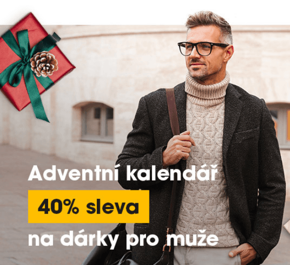 Sleva 40% na dárky pro muže