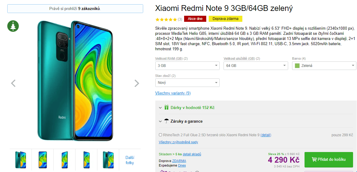 Xiaomi, 8x 2GHz, 3GB RAM, NFC, 6,53"