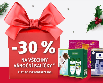 Sleva 30% na vánoční balíčky