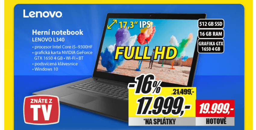 Lenovo, 4,1GHz, 16GB RAM, 4GB Nvidia