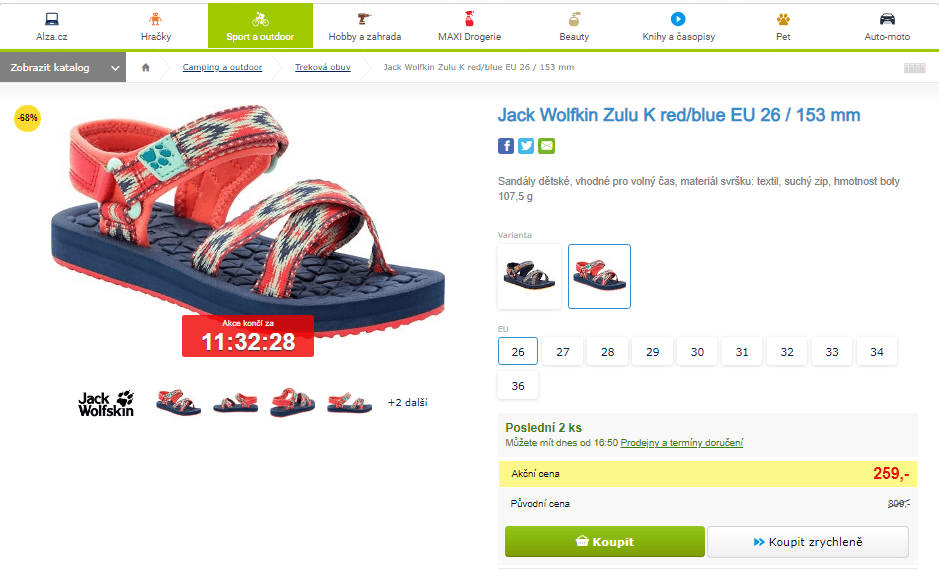 Dětské sandály Jack Wolfkin Zulu K