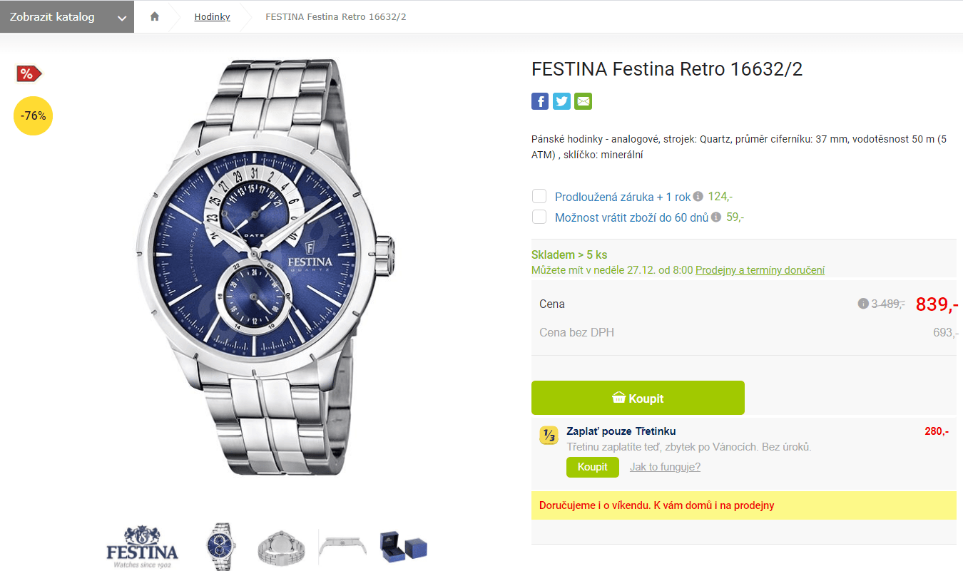 Pánské hodinky Festina 16632/2