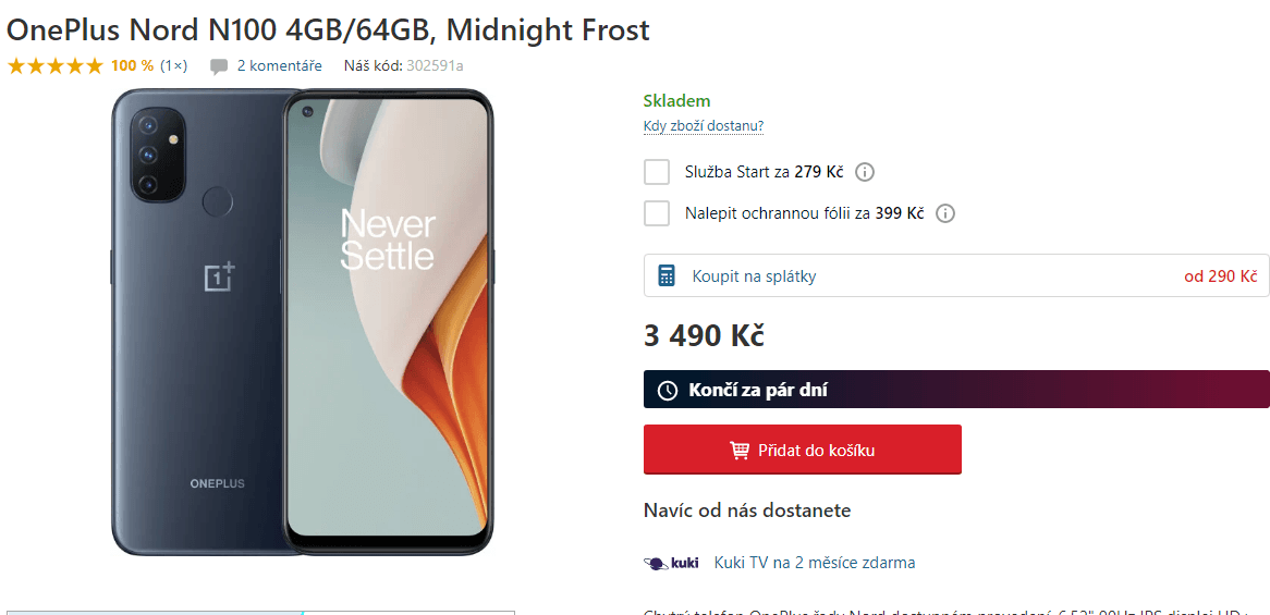 OnePlus, 8x 1,8GHz, 4GB RAM, 6,52"