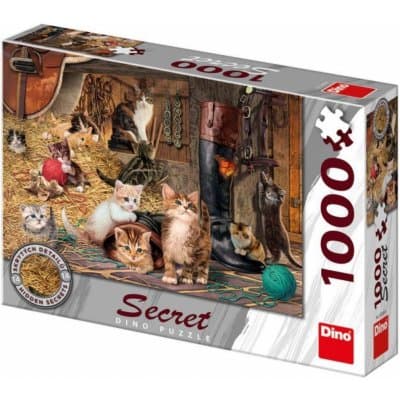 Puzzle kočičky secret collection Dino 1000 