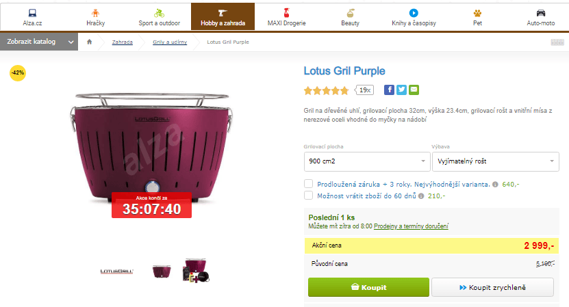 Bezkouřový gril na dřevěné uhlí Lotus