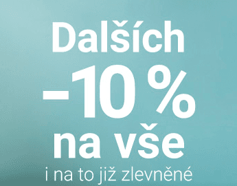 Extra sleva 10% na vše i výprodej