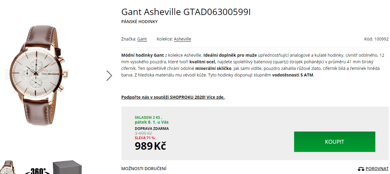 Pánské hodinky Gant Asheville 