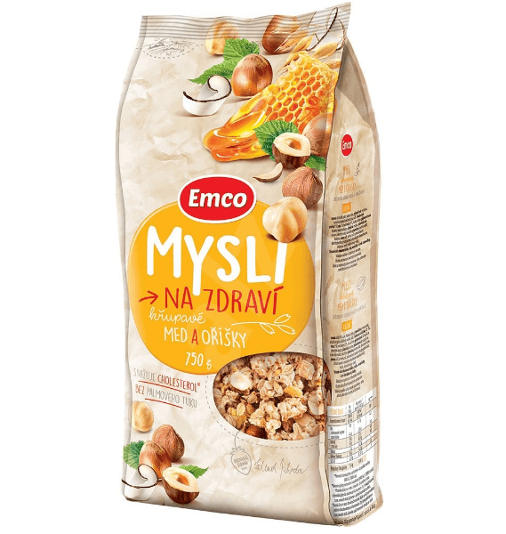 Müsli EMCO  med/ořechy 750 granů
