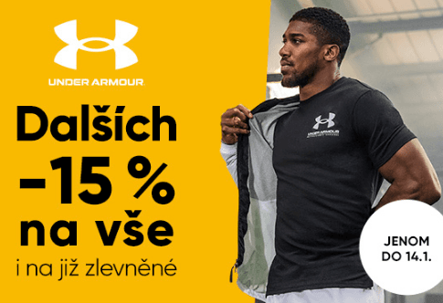  Extra sleva 15% na výprodej Under Armour