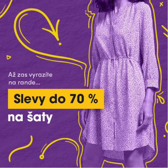 Sleva až -70% sleva na dámské šaty