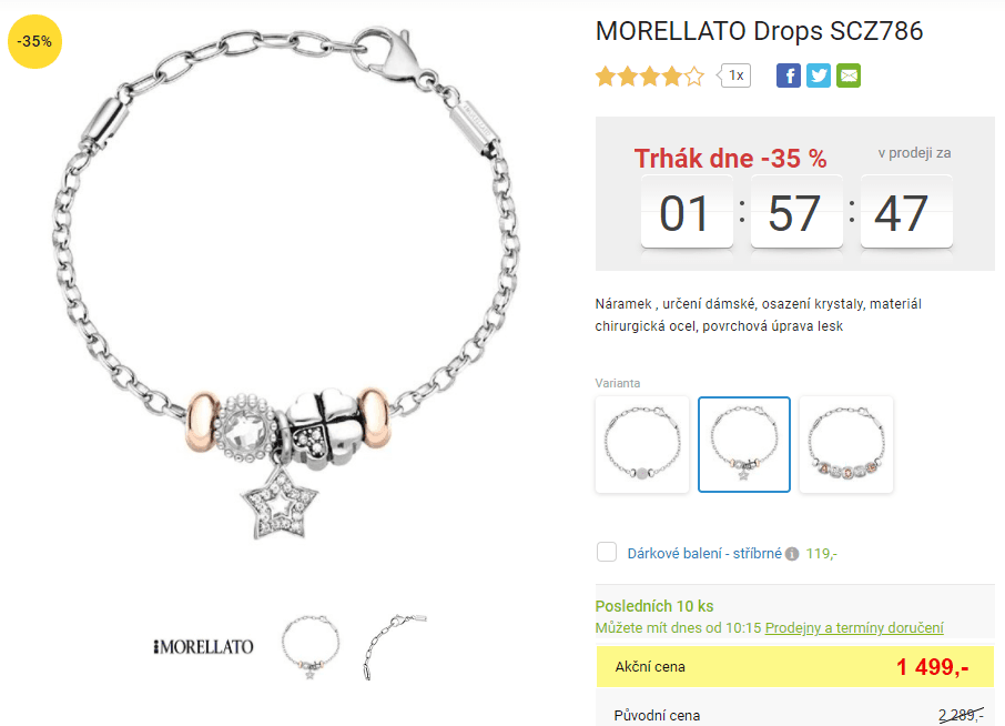 Náramek Morellato Drops