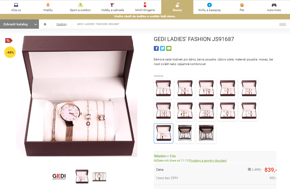 Dárková sada Gedi Ladies’ Fashion JS91687