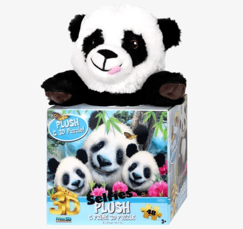 Dárková sada 3D puzzle 48 dílů + plyšák