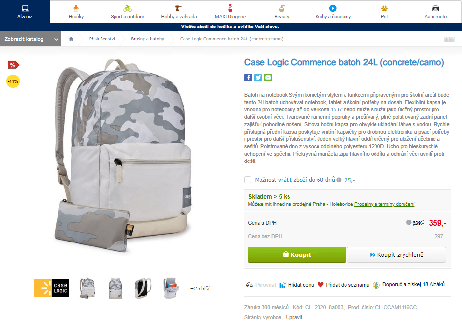 Batoh Case Logic Commence 24L