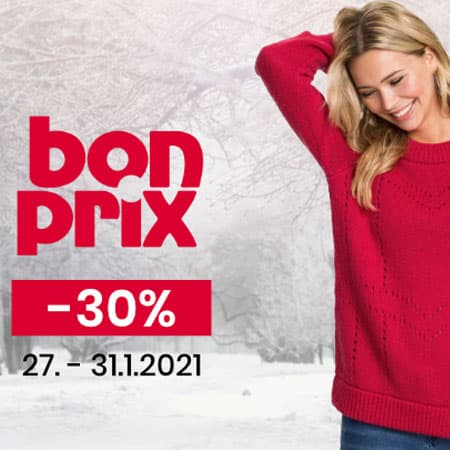Extra kód -30% na značku Bonprix