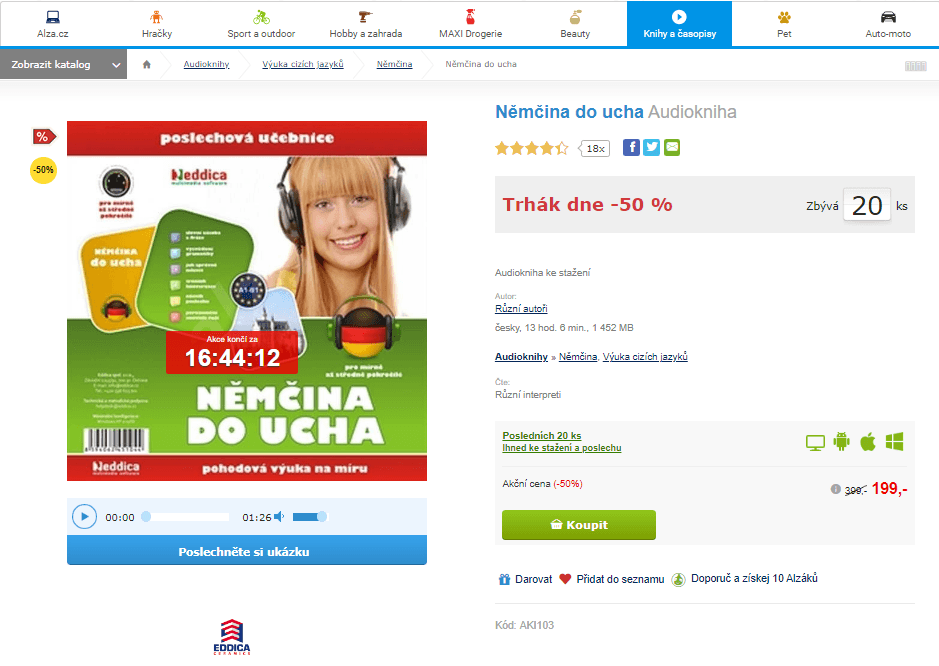 Němčina do ucha, audiokniha