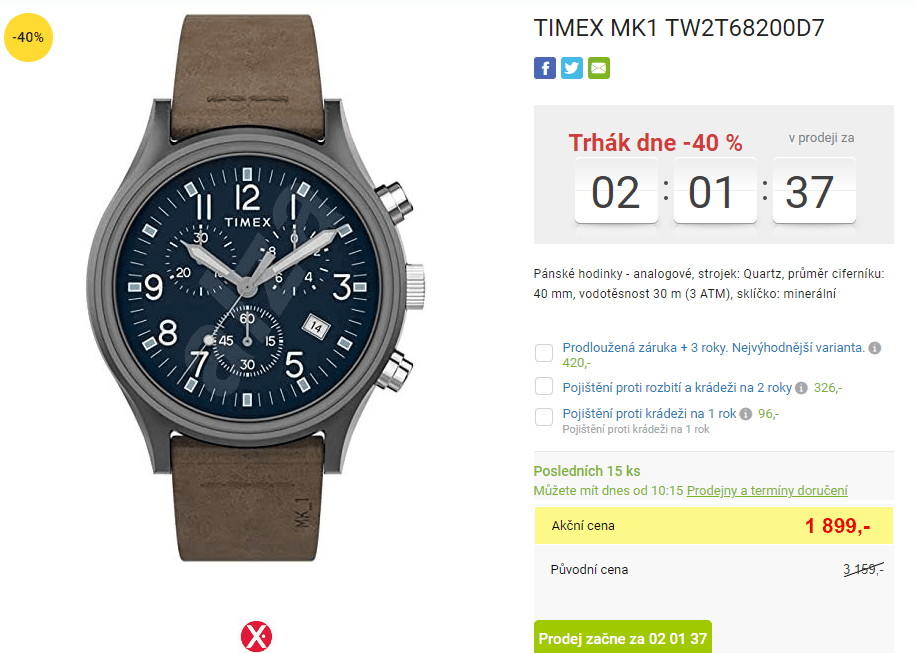 Pánské hodinky Timex