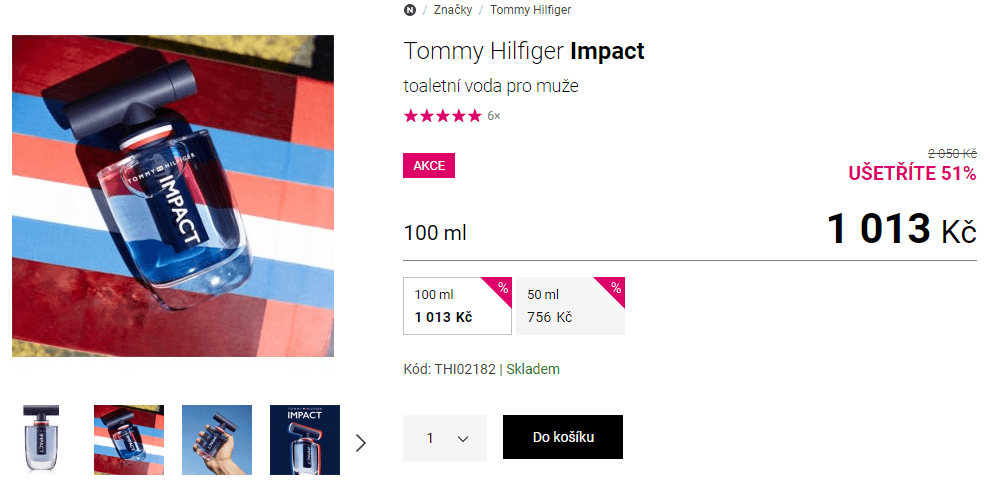 Toaletní voda Tommy Hilfiger Impact