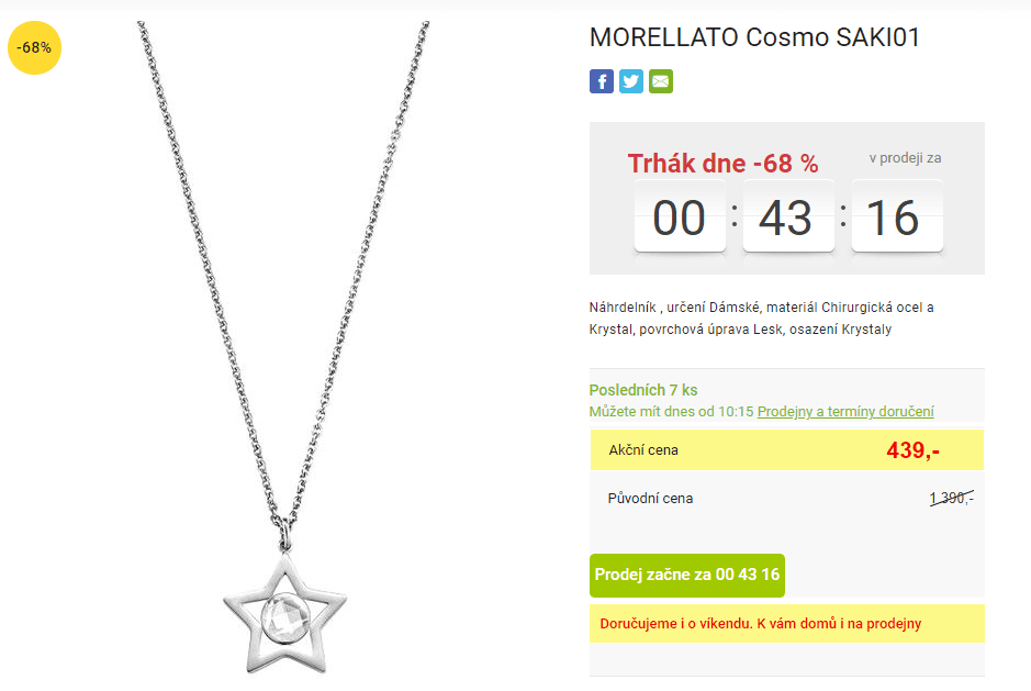 Náhrdelník Morellato Cosmo