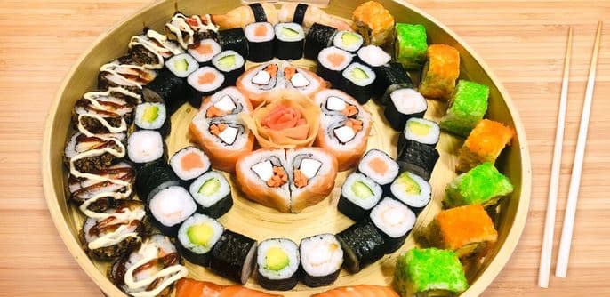 Vegetariánský sushi set (24 ks) 