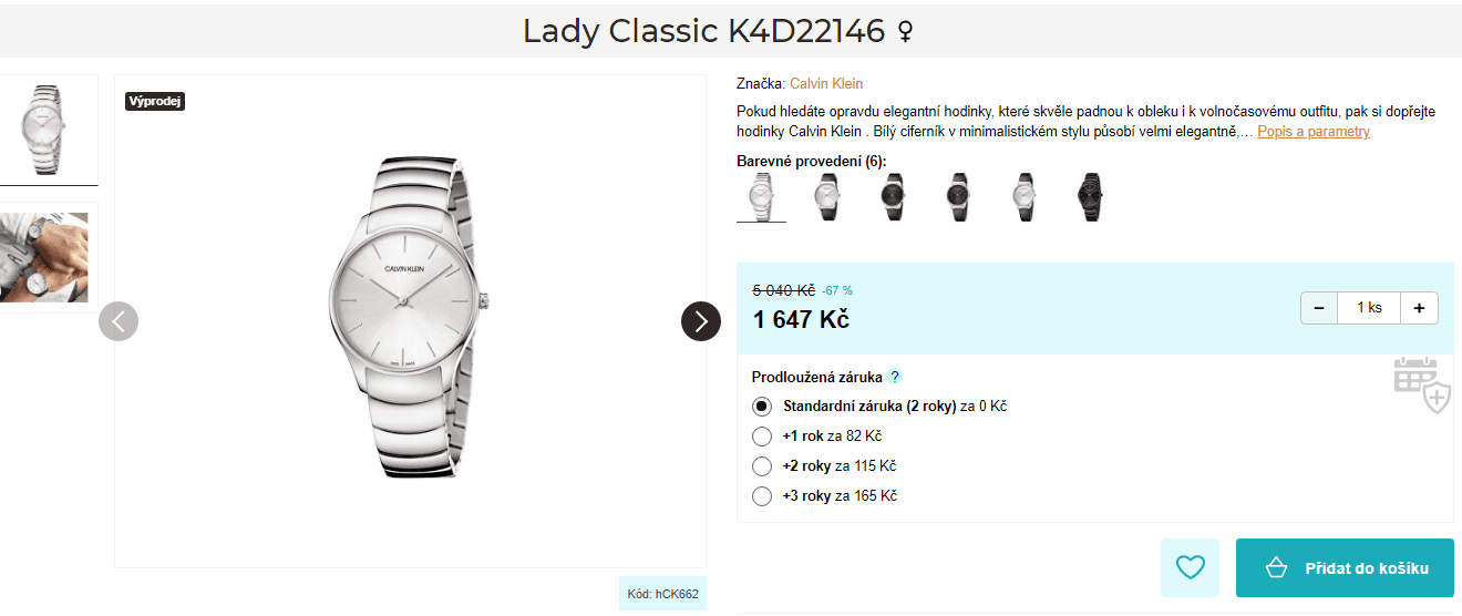 Dámské hodinky Calvin Klein Lady Classic