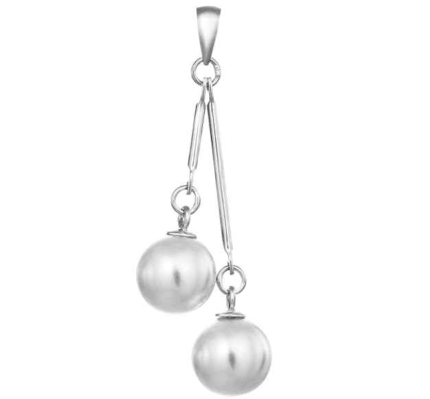 Stříbrný přívěsek s perlami Swarovski