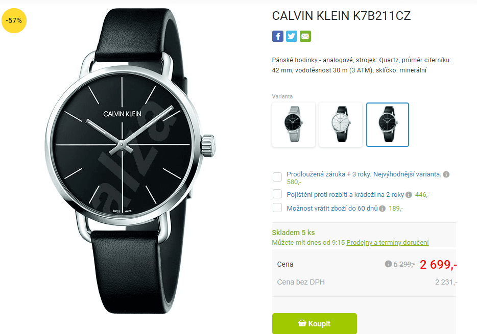 Pánské hodinky Calvin Klein