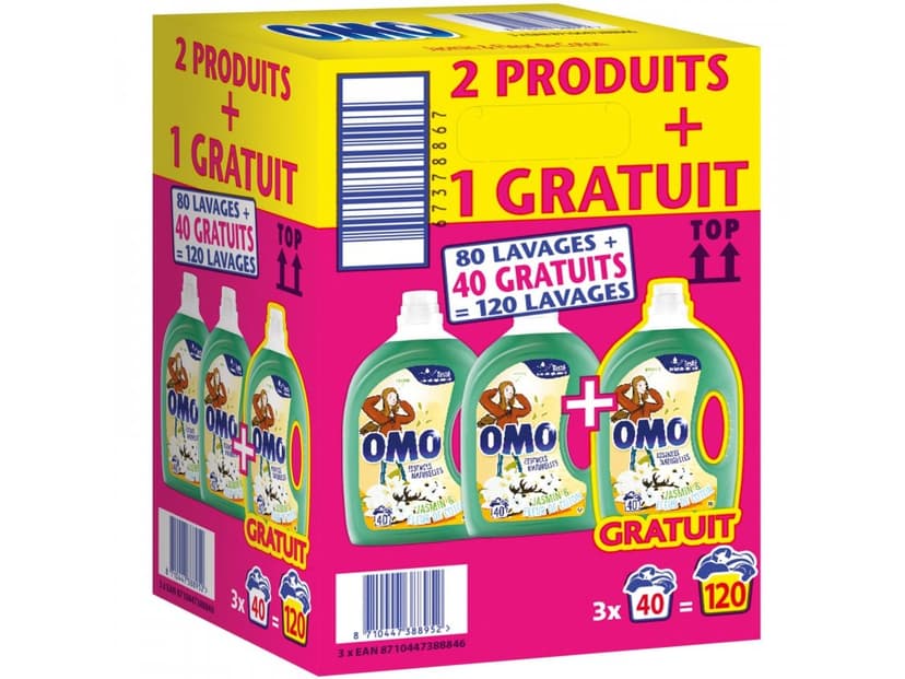 Prací gel OMO jasmín 3v1 / 120 PD