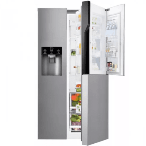Americká lednice LG, led, voda, door in door