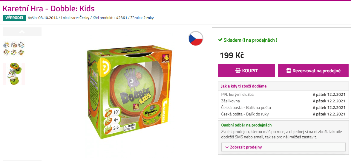 Karetní Hra - Dobble: Kids