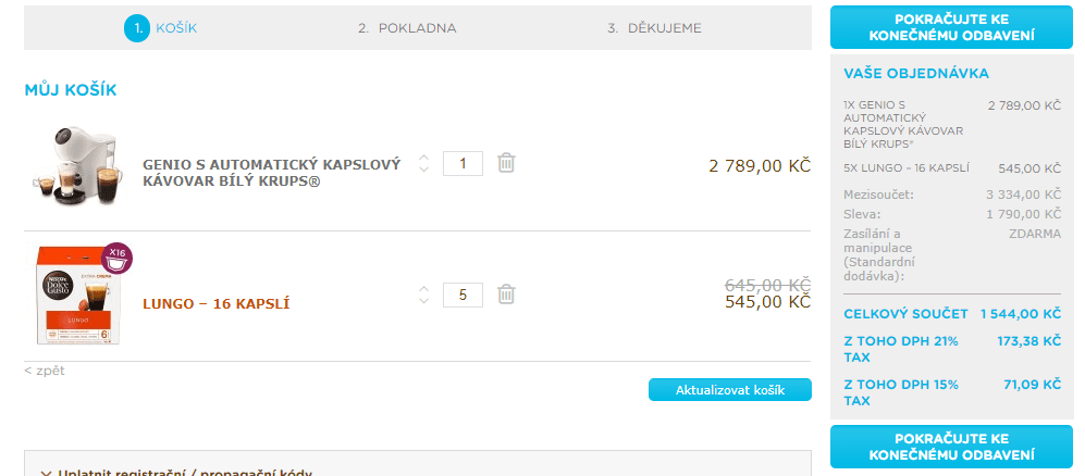 Kávovar na kapsle Krups + 80 káv Nescafé