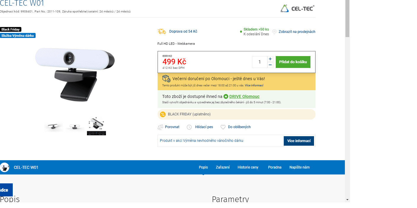 Full HD web kamera Cel-Tec
