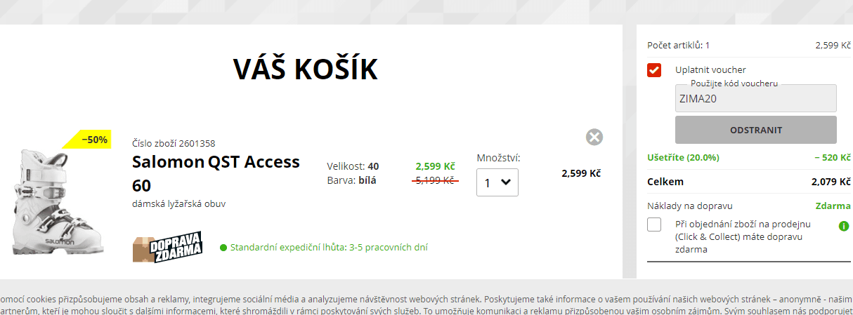 Hervis.cz - zimní výprodej -50%