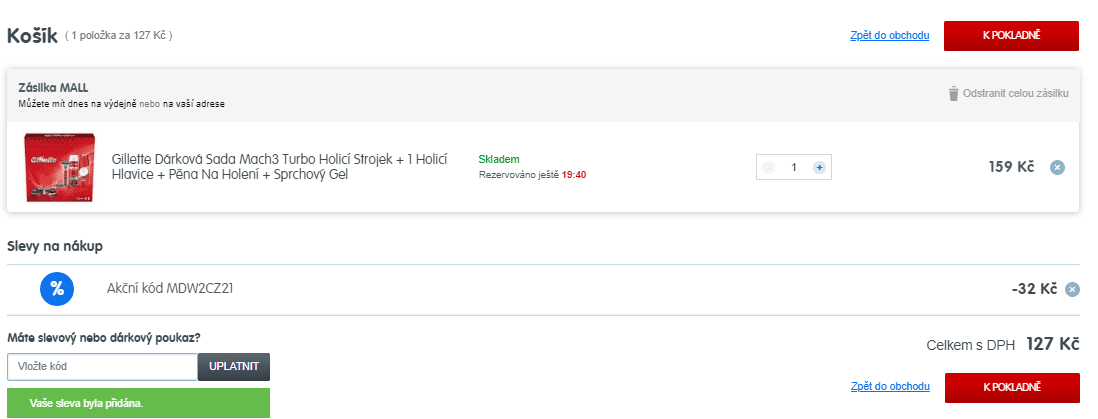 Dárková sada Gillette Mach3 Turbo