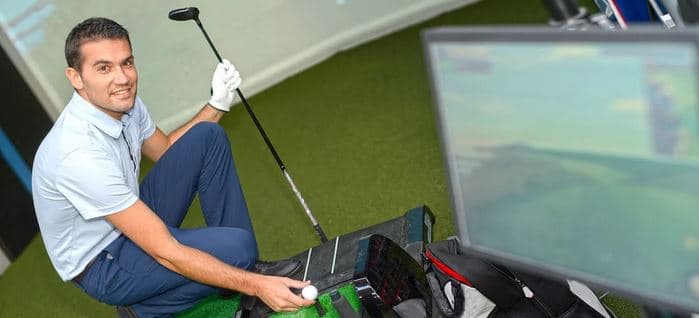 60 minut na golfovém trenažéru pro 1–6