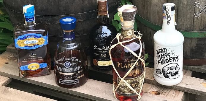 Řízená degustace 5 světových rumů pro 1 osobu