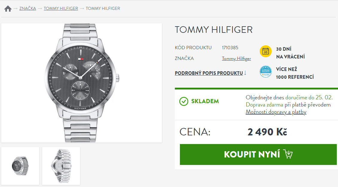 Pánské hodinky Tommy Hilfiger 1710385