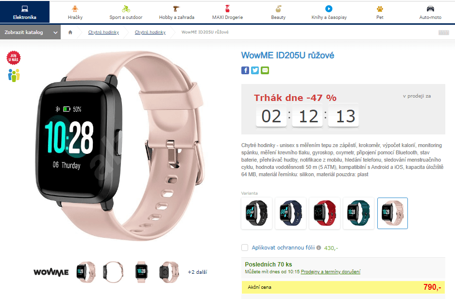 Chytré hodinky WowME ID205U