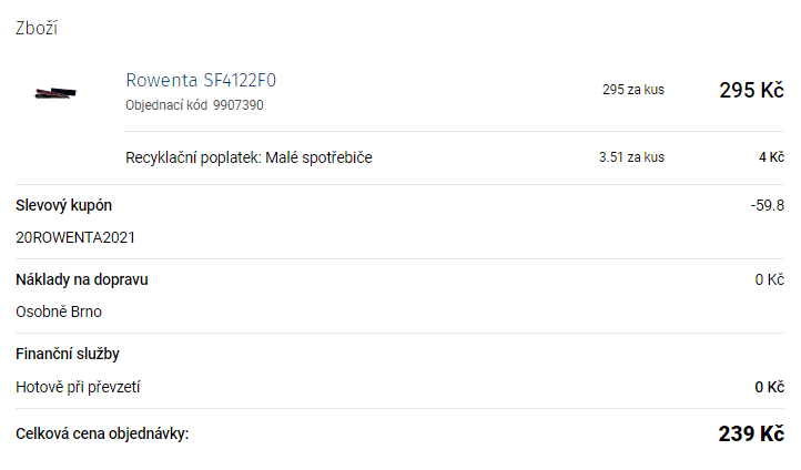 Žehlička na vlasy Rowenta SF4122F0