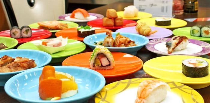 2hod. asijská hostina: running sushi